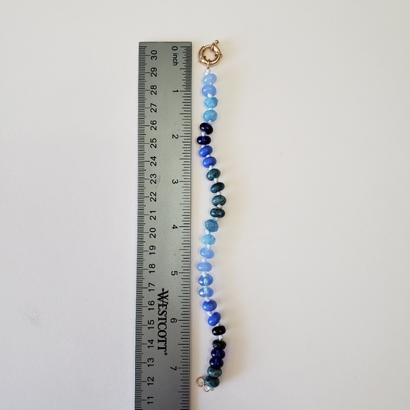 New Trendy Natural Stone Bracelet For Women Colorful Boho Luxury Design - Picture 3 of 5